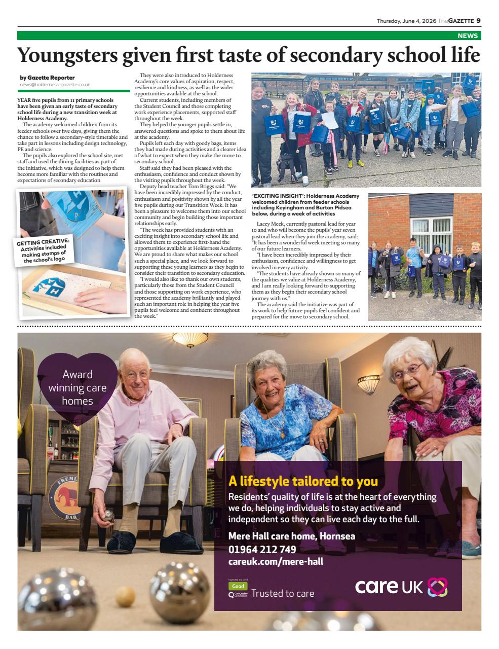 The Holderness & Hornsea Gazette Preview Pages