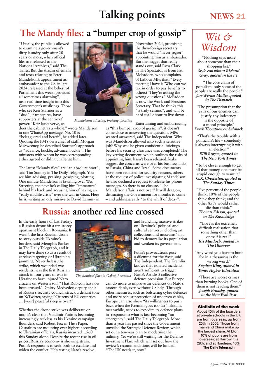The Week Preview Pages