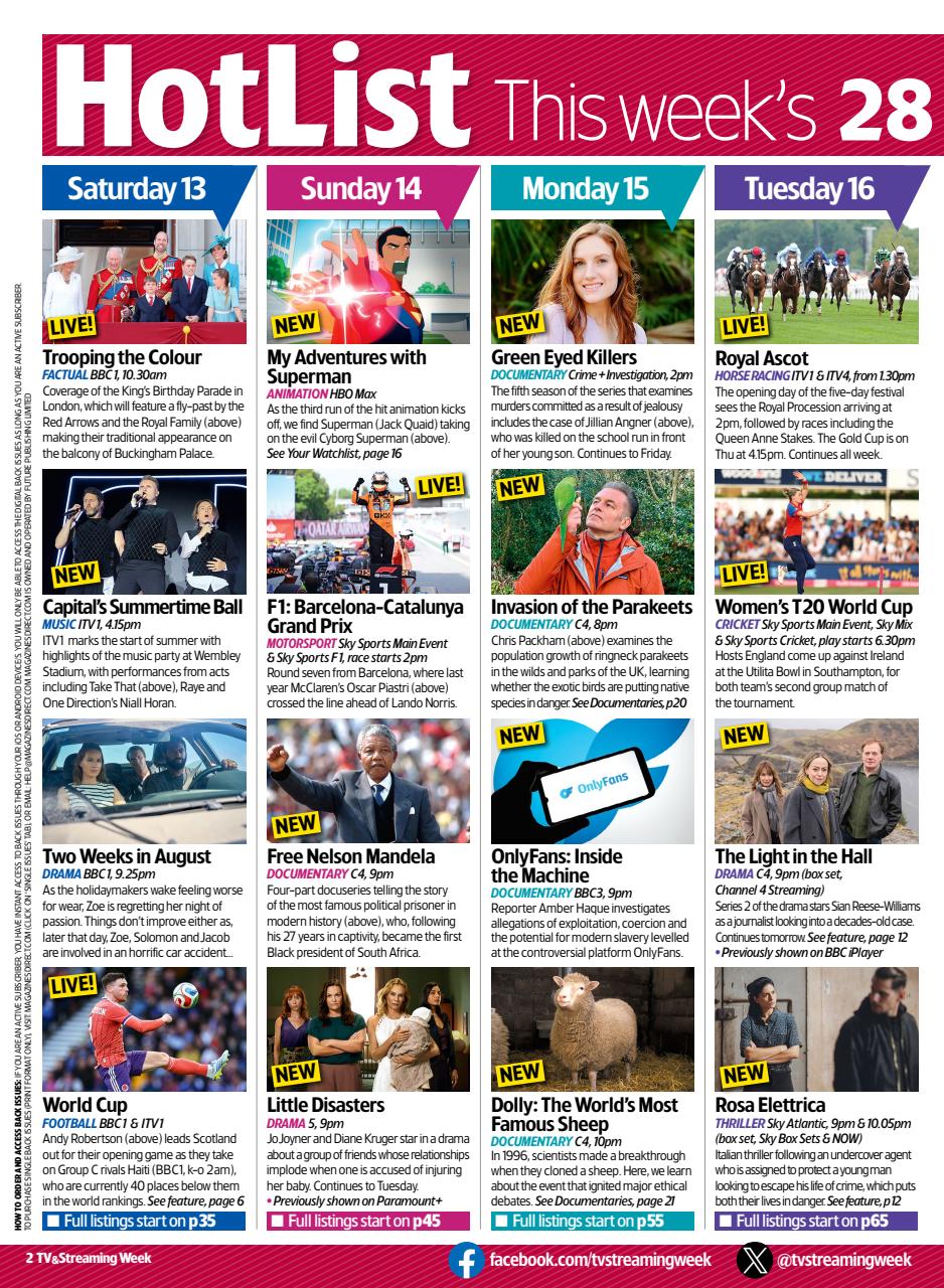 TV & Satellite Week Preview Pages