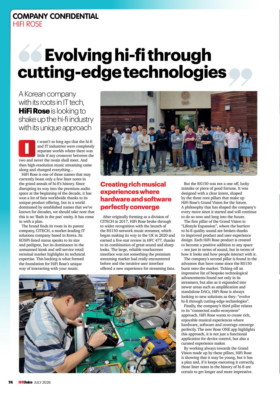 Hi-Fi Choice Preview Pages