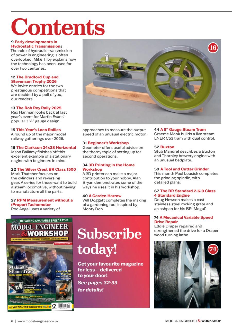 Model Engineer & Workshop Magazine Preview Pages