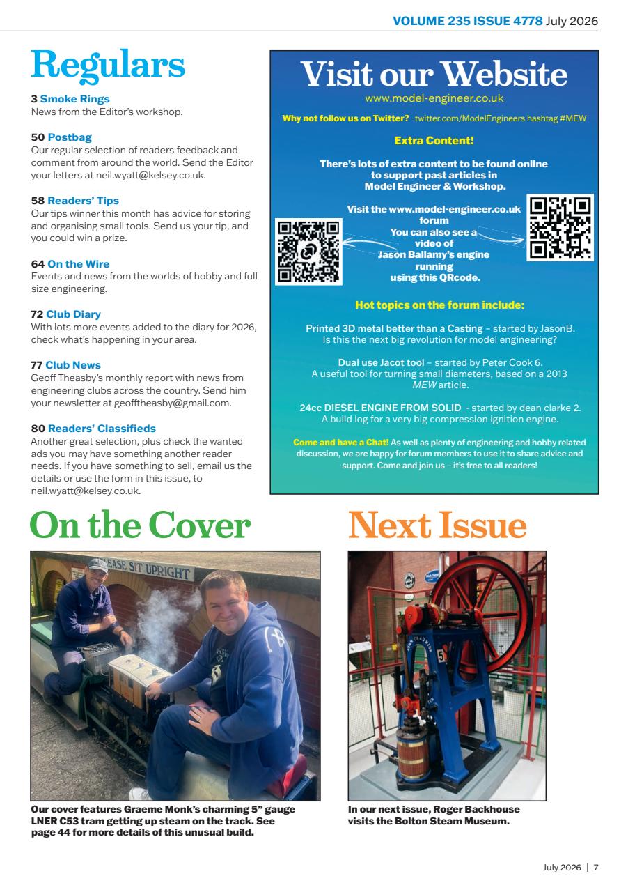 Model Engineer & Workshop Magazine Preview Pages