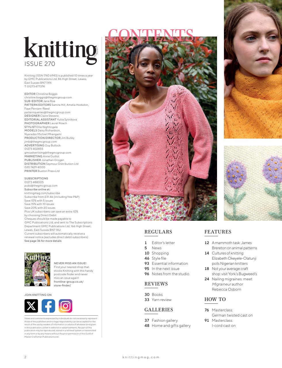 Knitting Preview Pages
