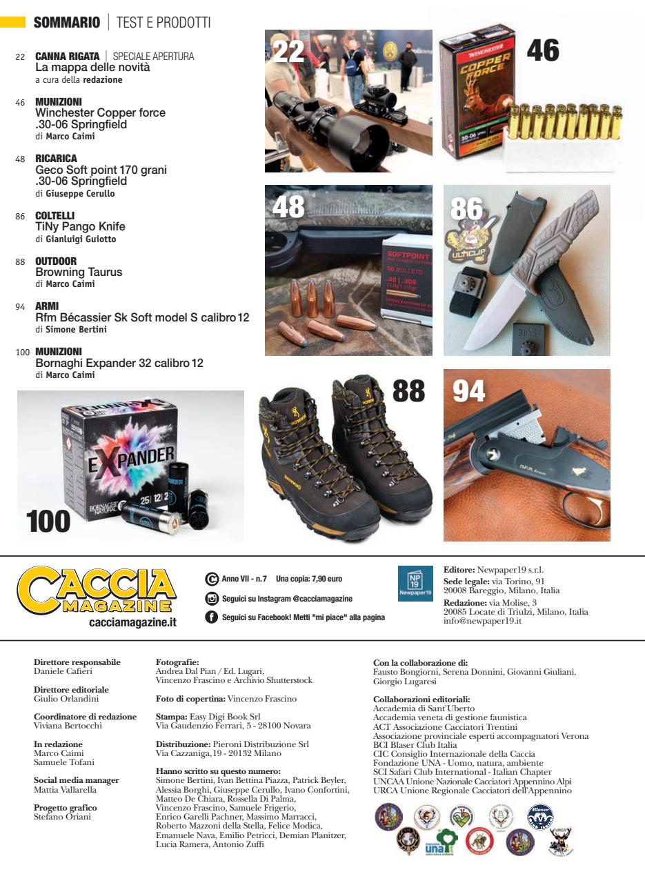 Caccia Magazine Preview Pages