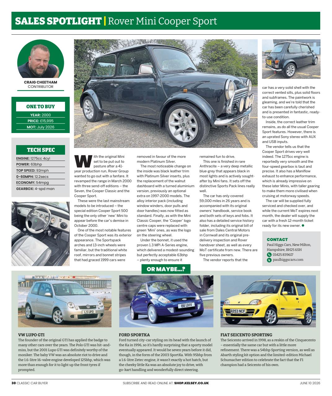 Classic Car Buyer Preview Pages