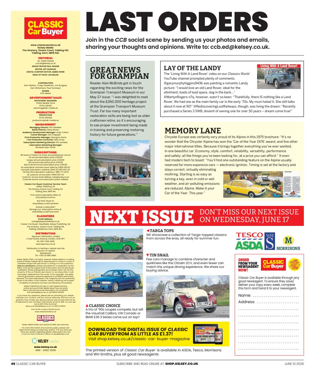 Classic Car Buyer Preview Pages