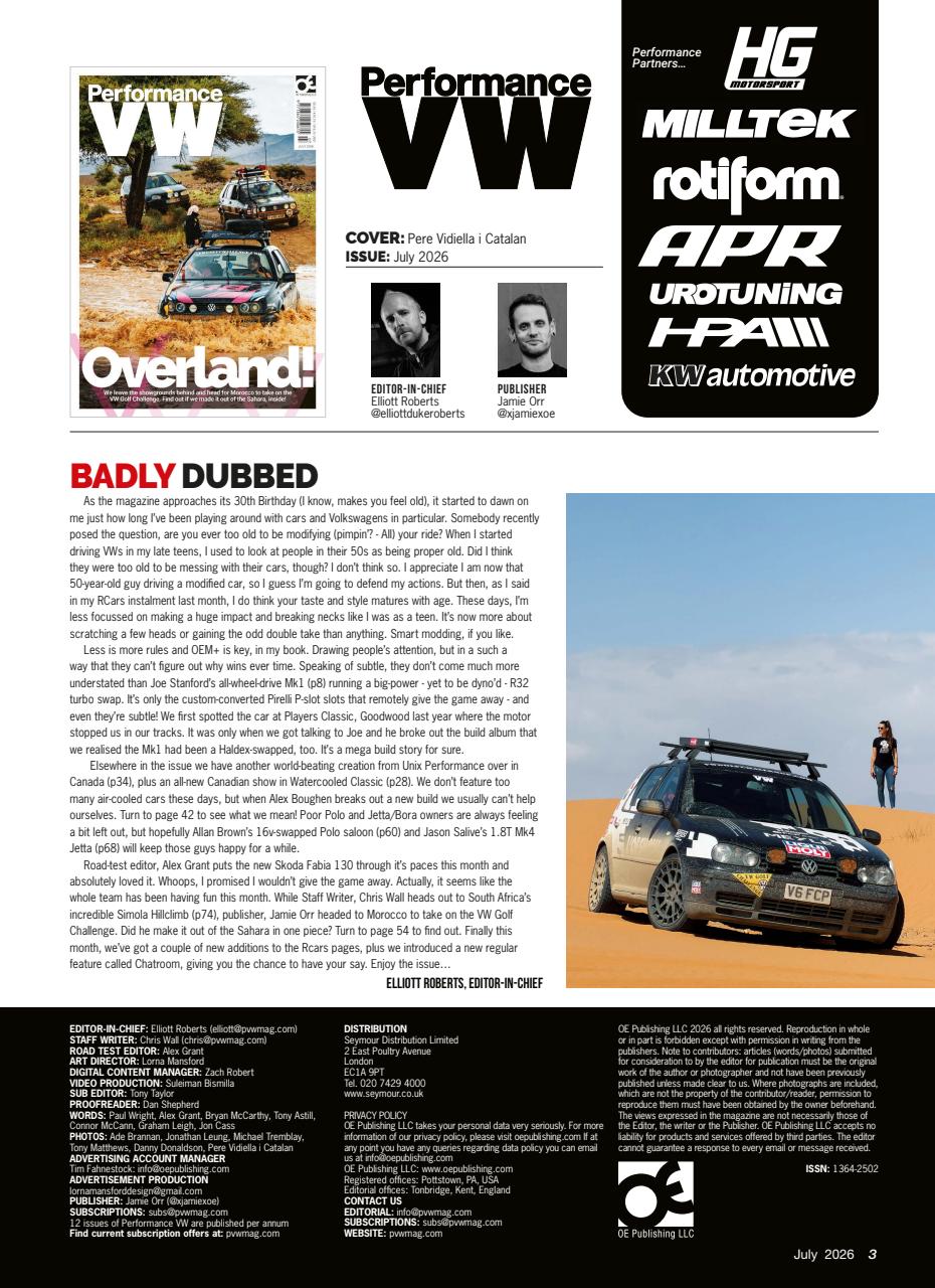 Performance VW Preview Pages