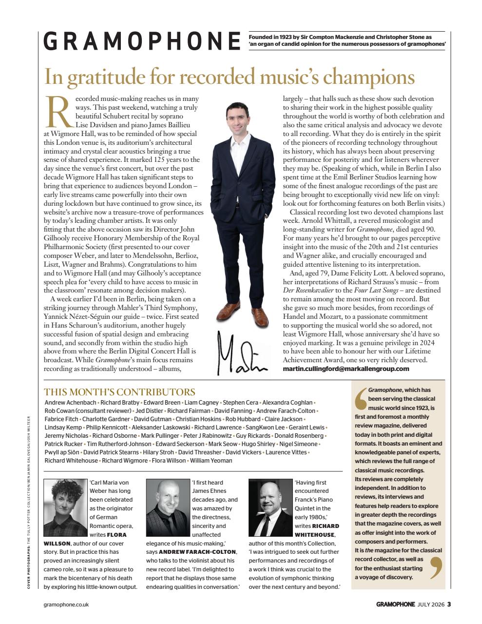Gramophone Preview Pages