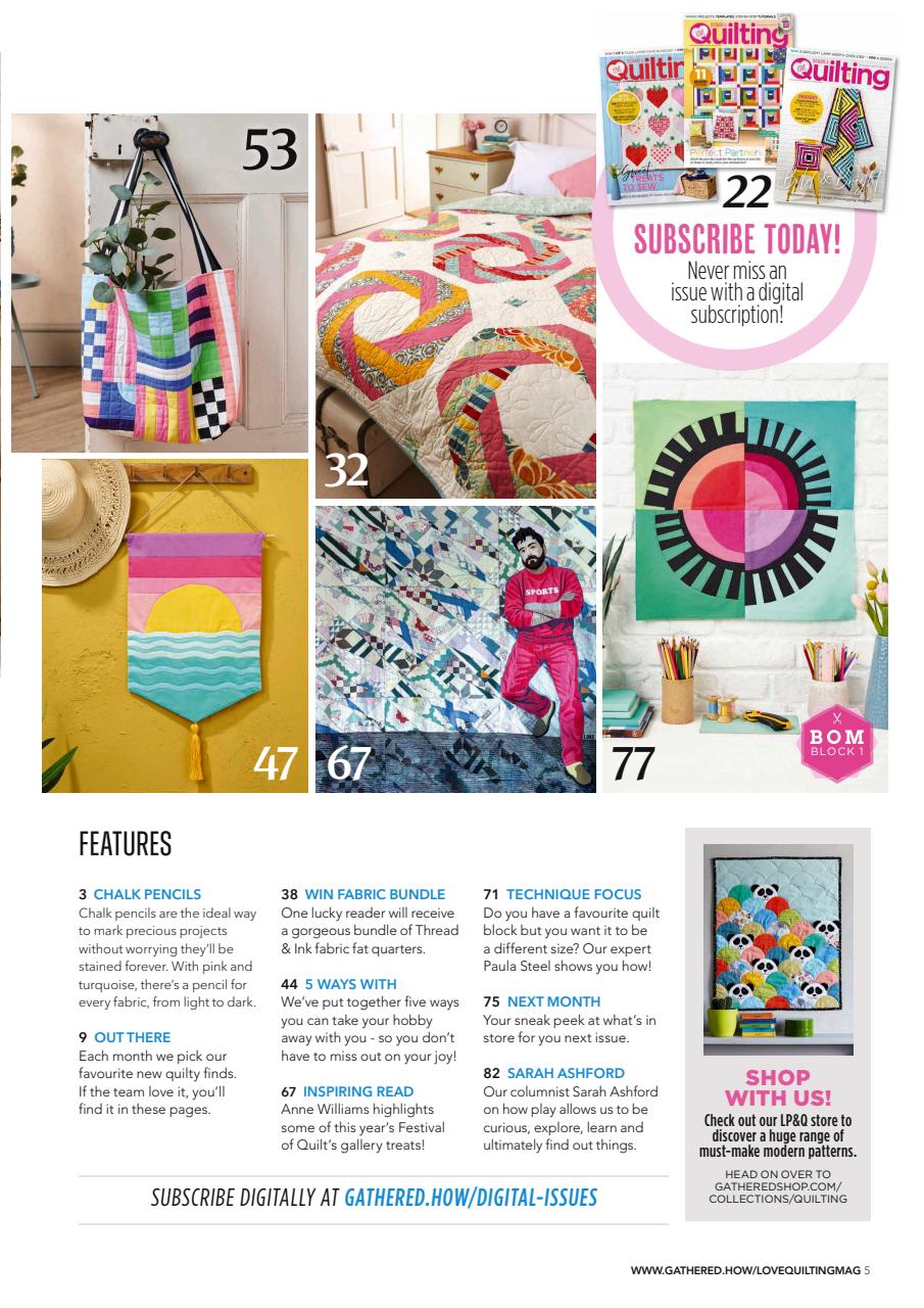Love Patchwork & Quilting Preview Pages