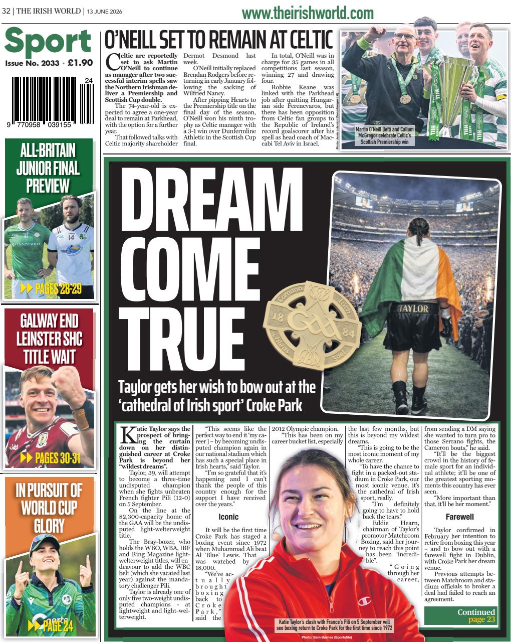 Irish World Preview Pages