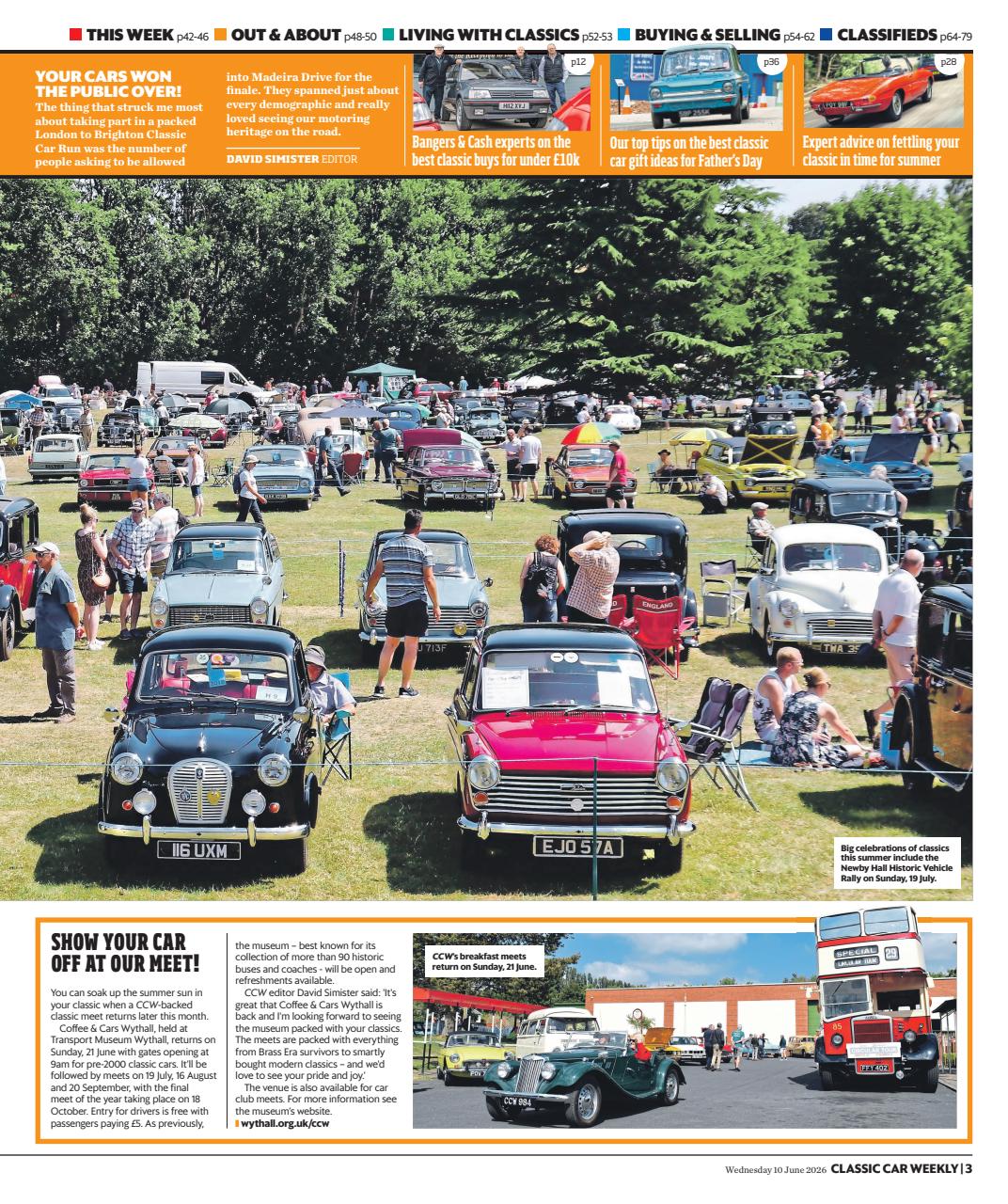Classic Car Weekly Preview Pages