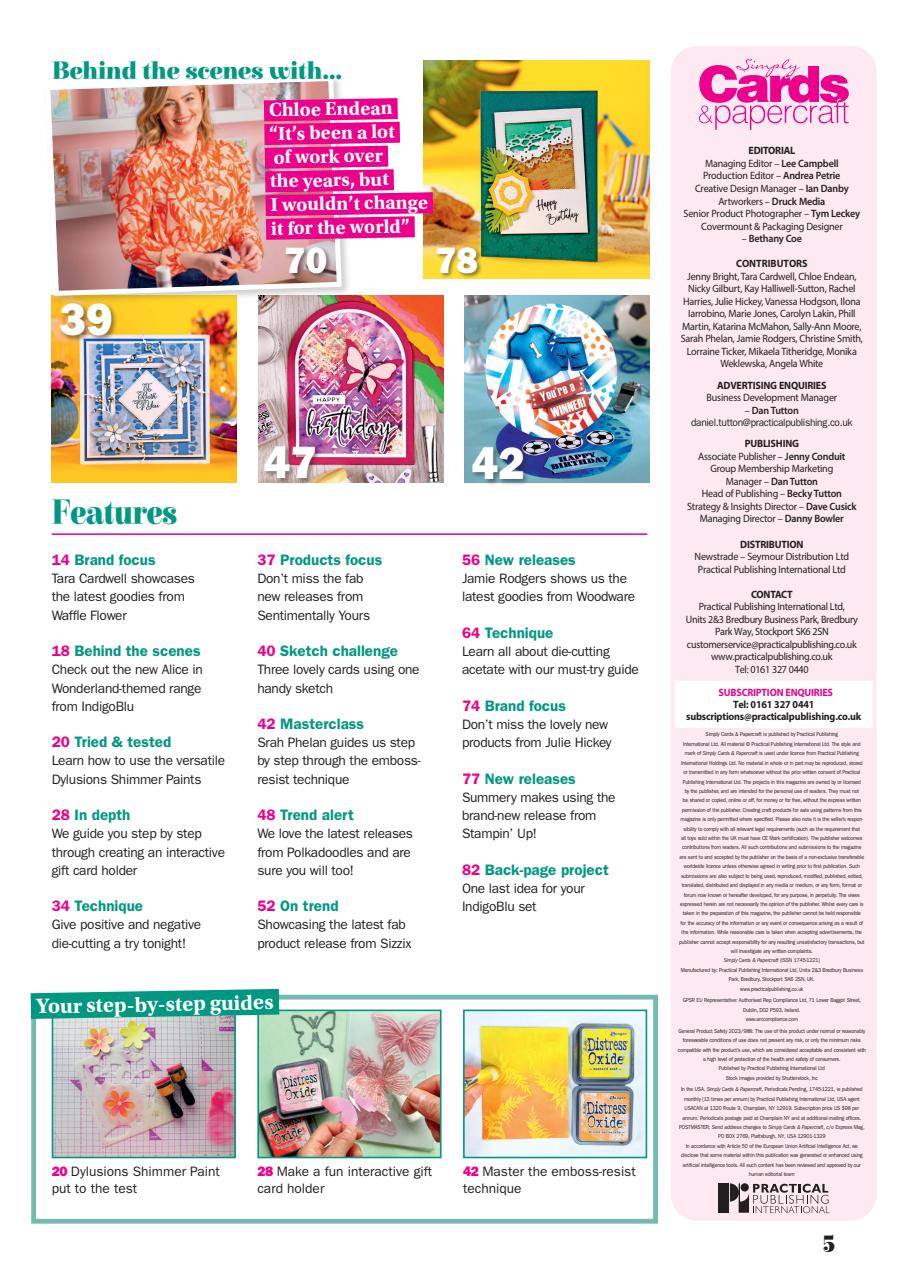 Simply Cards & Papercraft Preview Pages