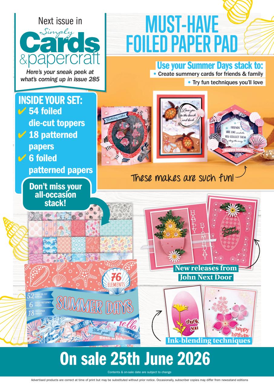 Simply Cards & Papercraft Preview Pages
