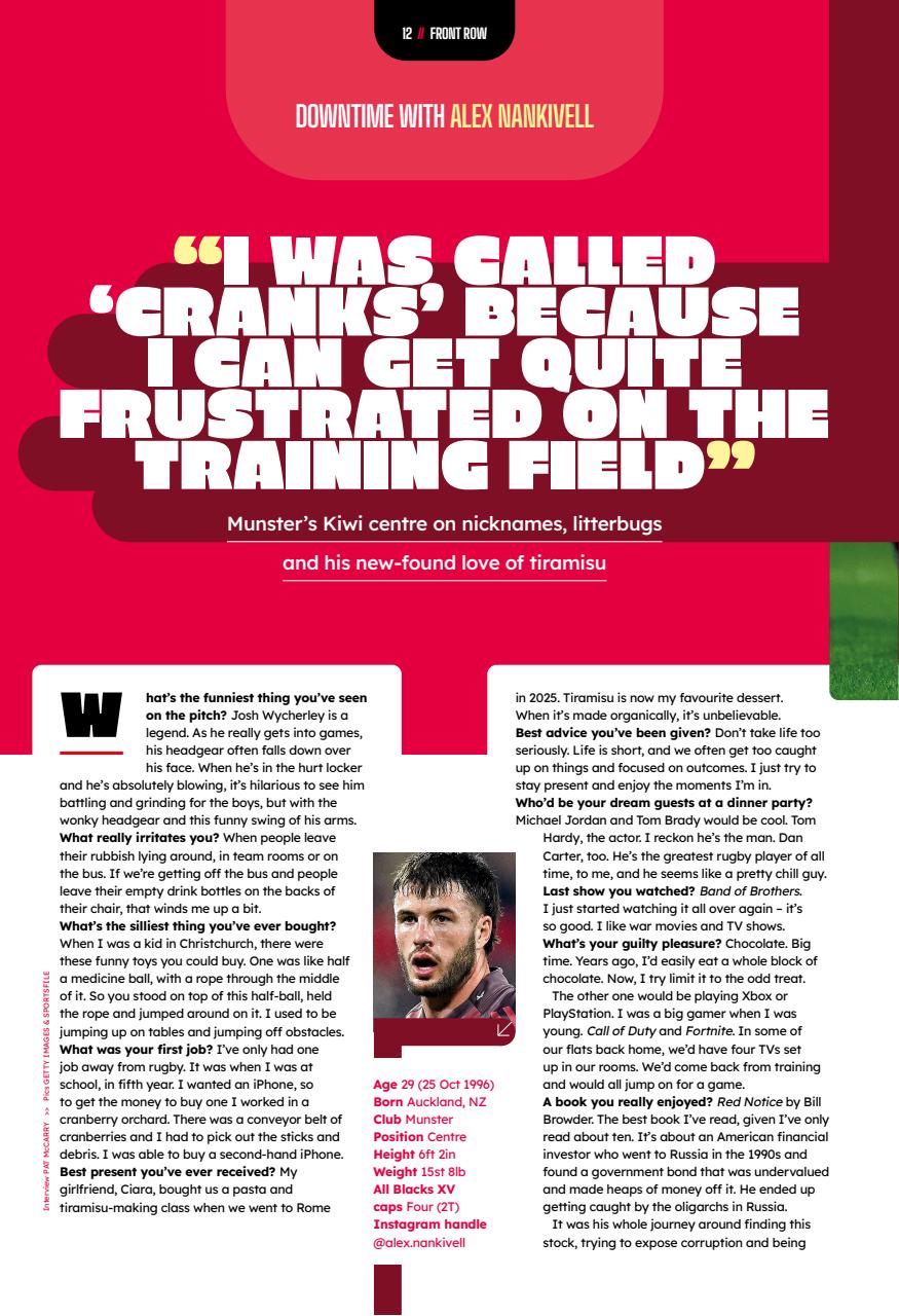 Rugby World Preview Pages