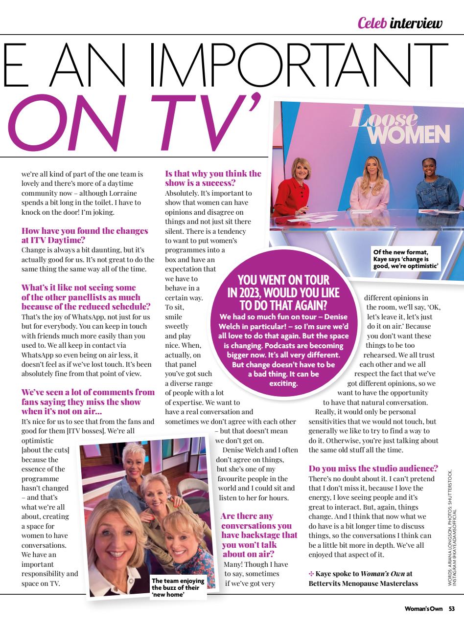 Woman's Own Preview Pages