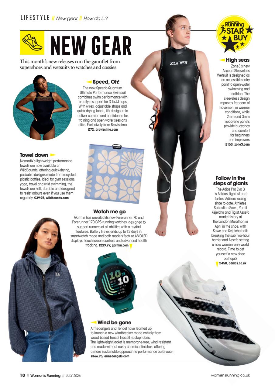 Women’s Running Preview Pages