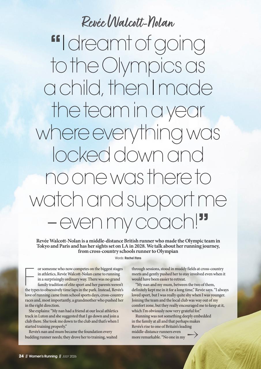 Women’s Running Preview Pages