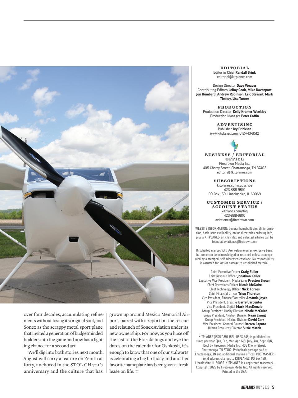 Kitplanes Preview Pages
