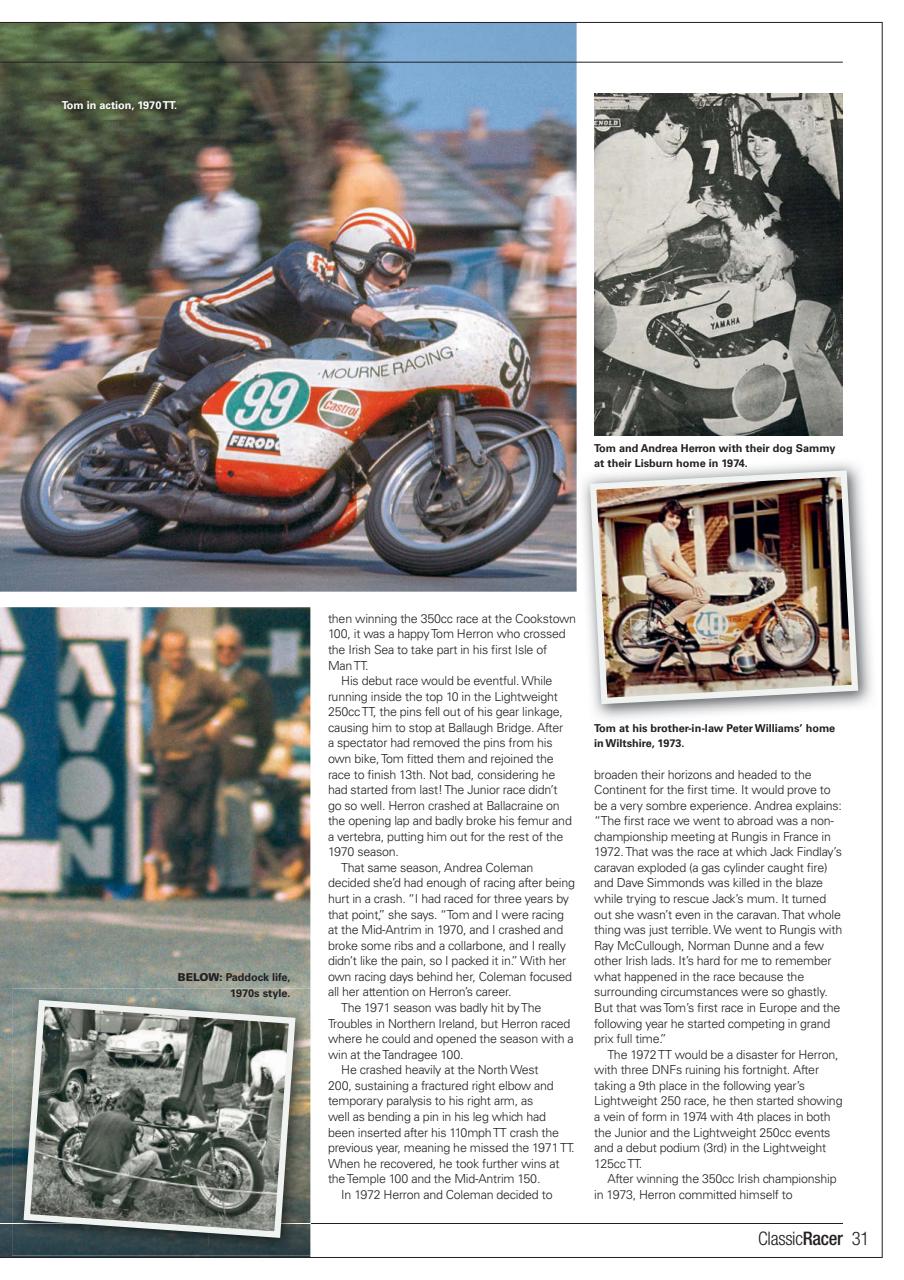 Classic Racer Preview Pages