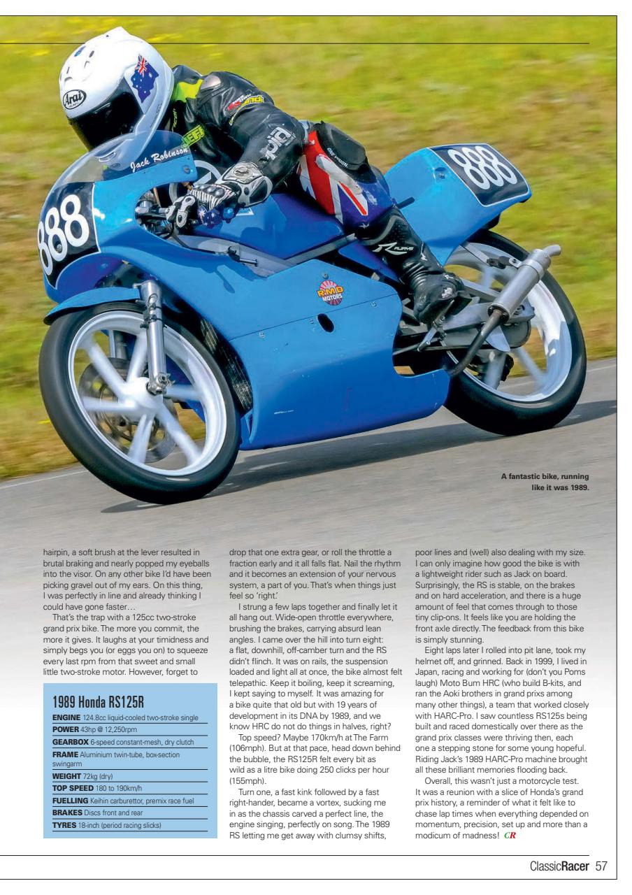 Classic Racer Preview Pages
