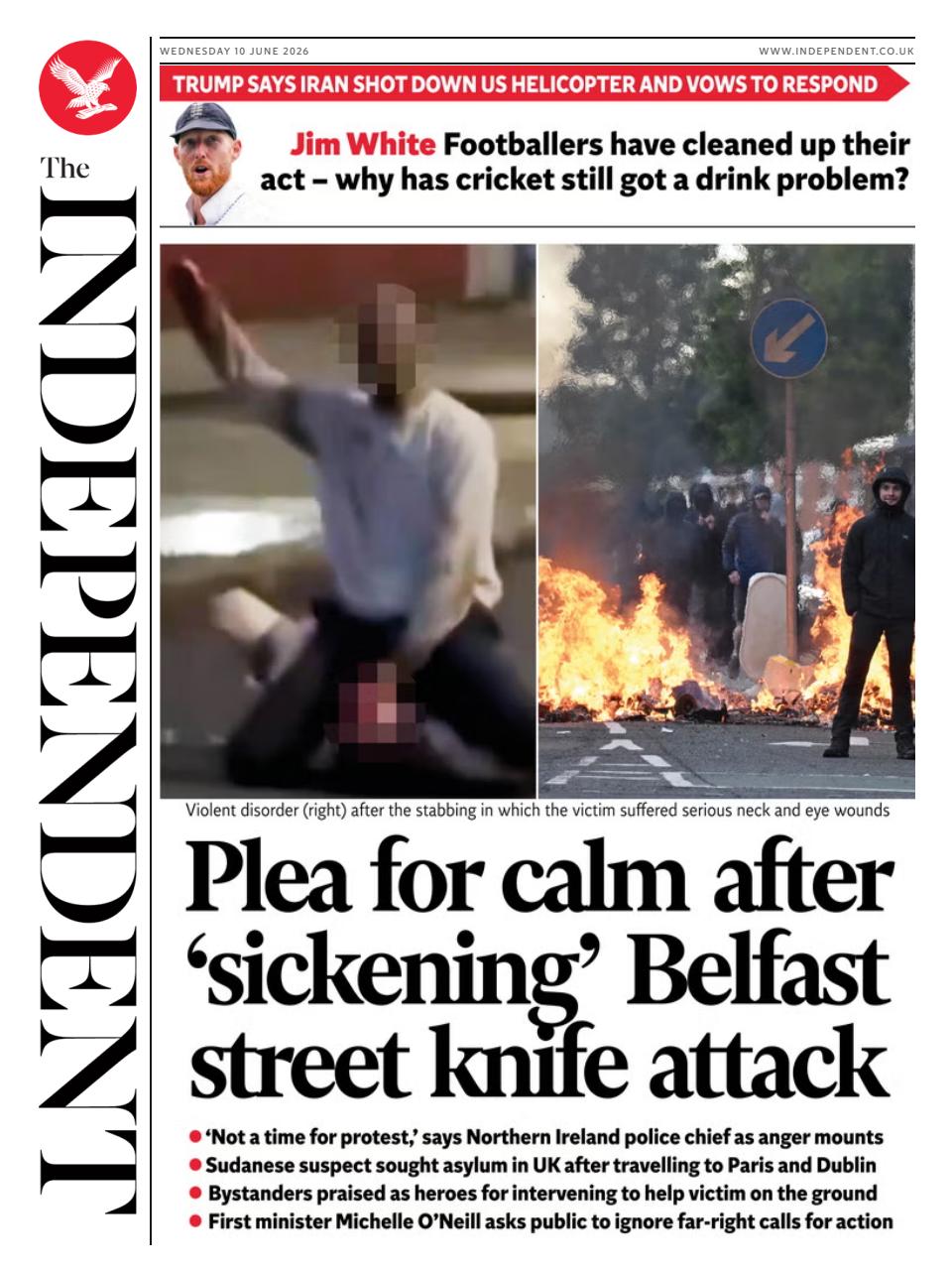 The Independent Daily Edition Newspaper Preview Pages