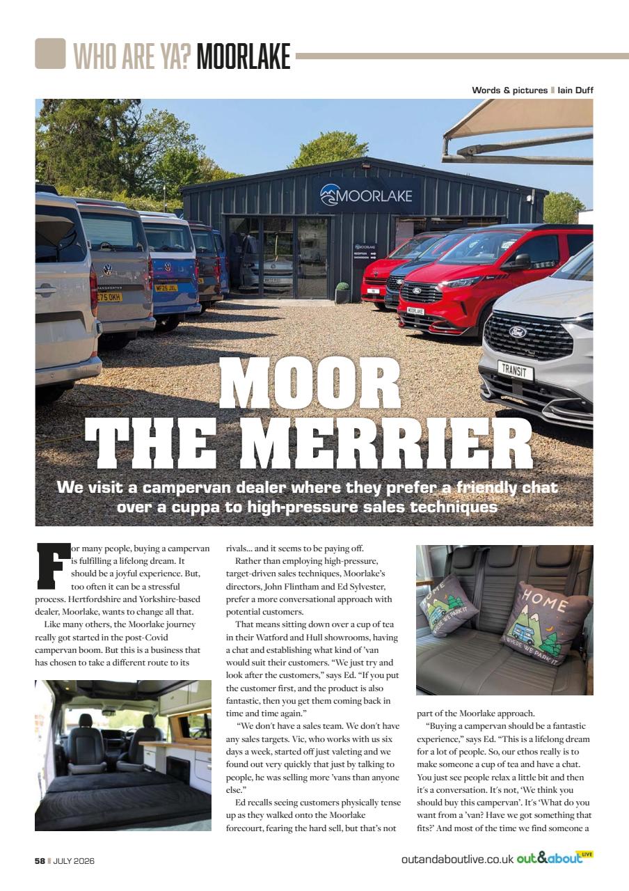 Campervan Preview Pages