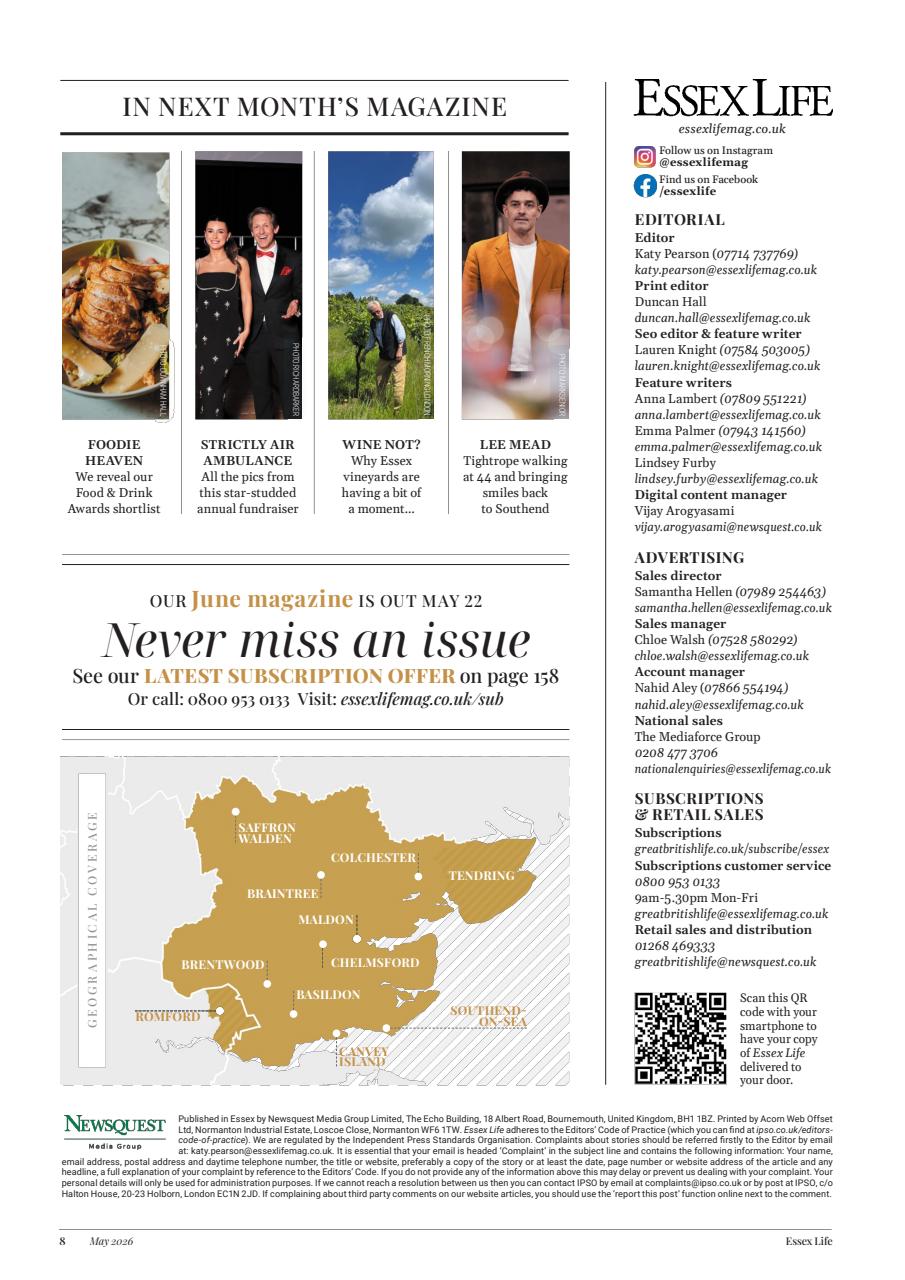 Essex Life Preview Pages