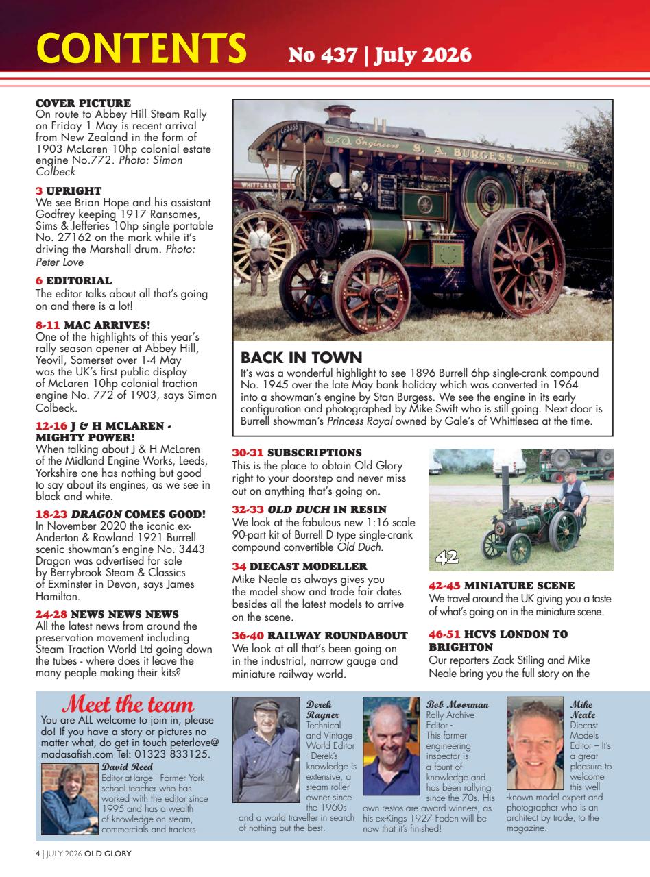 Old Glory Magazine Preview Pages