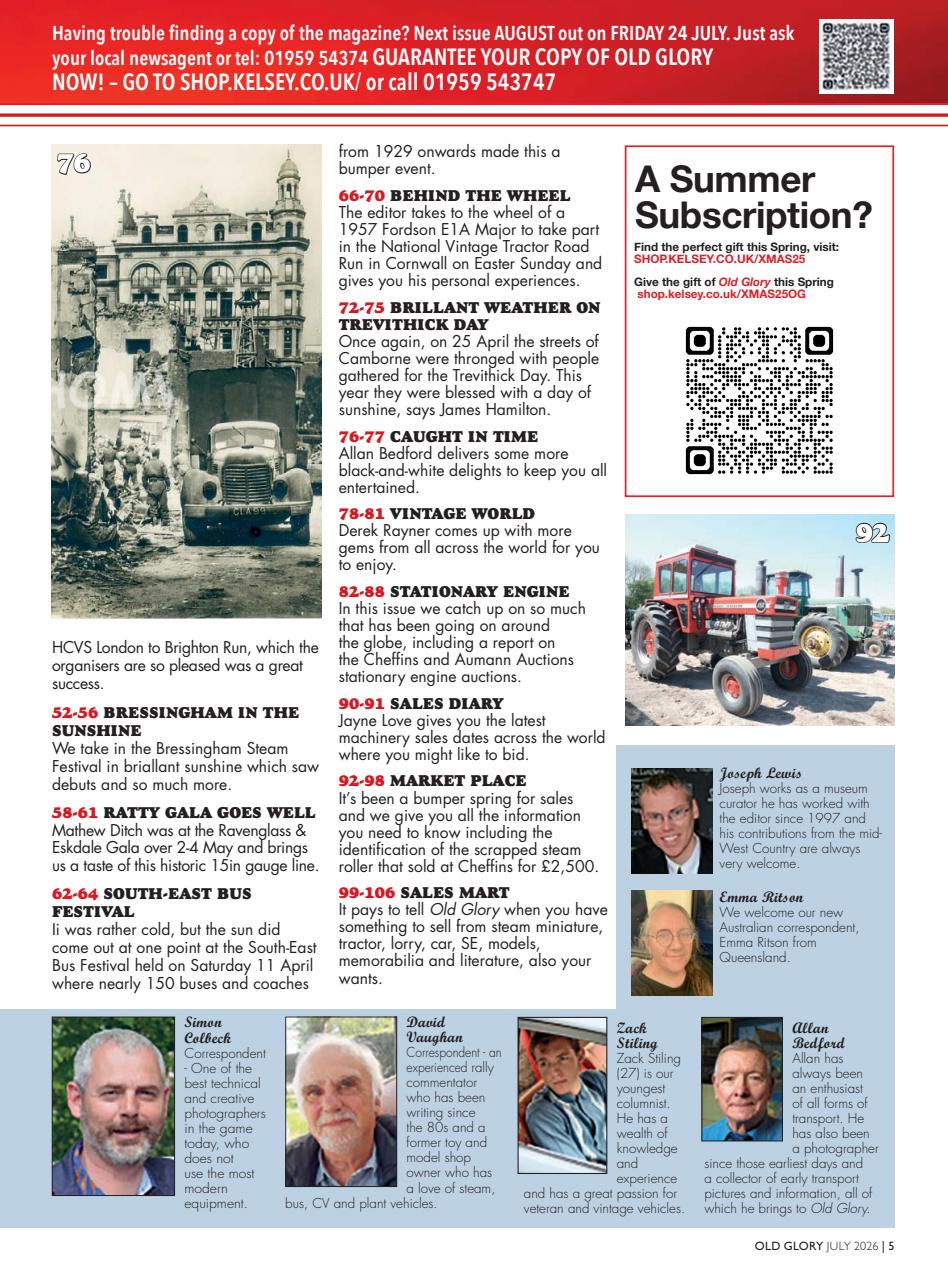 Old Glory Magazine Preview Pages