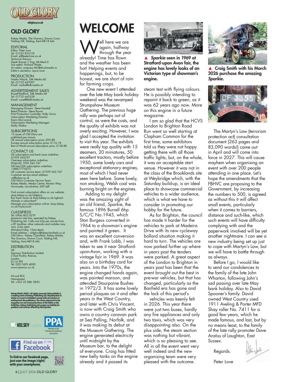 Old Glory Magazine Preview Pages