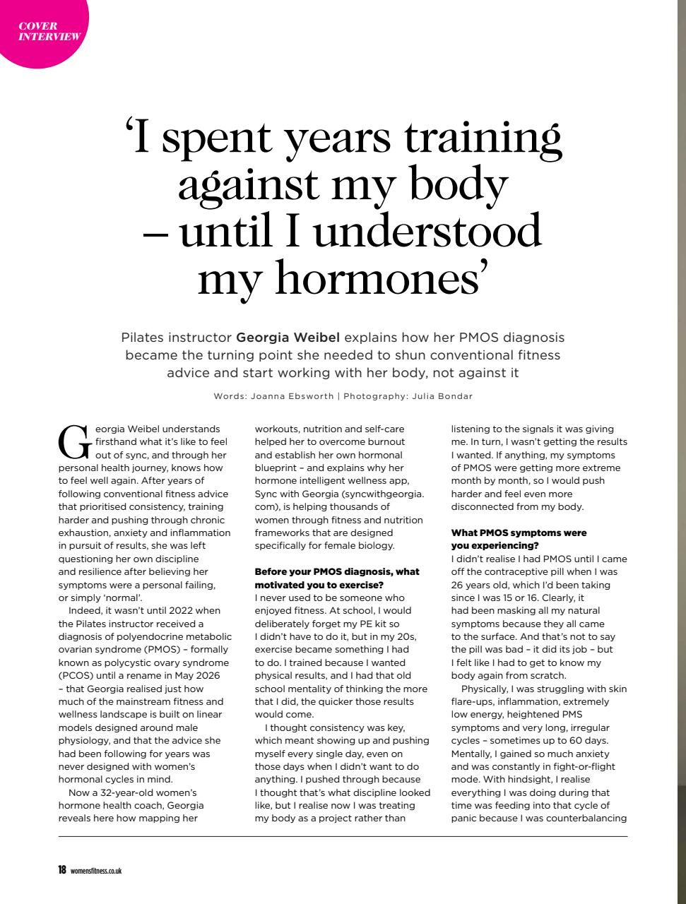 Women’s Fitness Preview Pages
