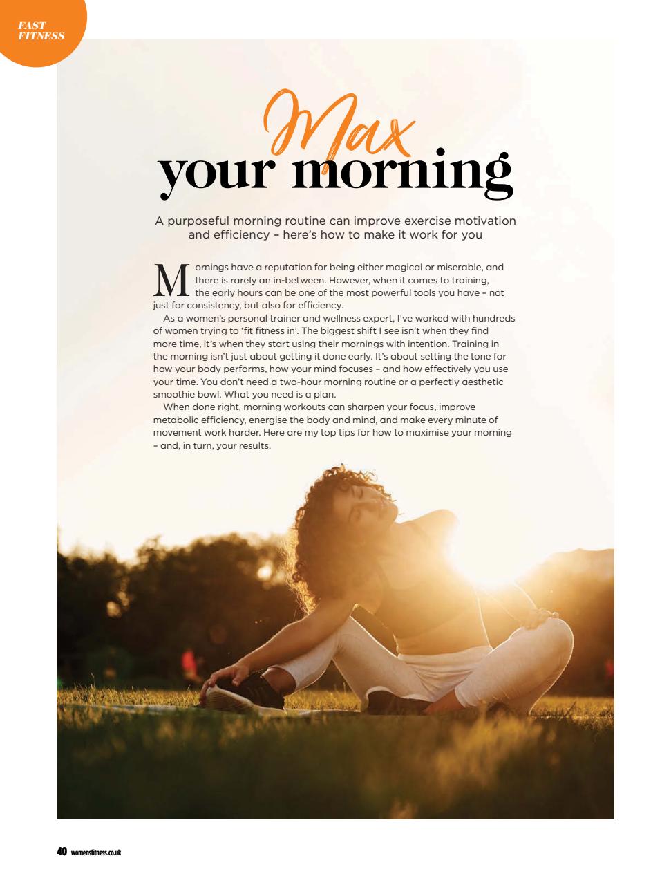 Women’s Fitness Preview Pages