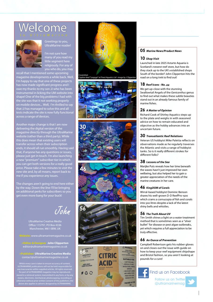 UltraMarine Magazine Preview Pages