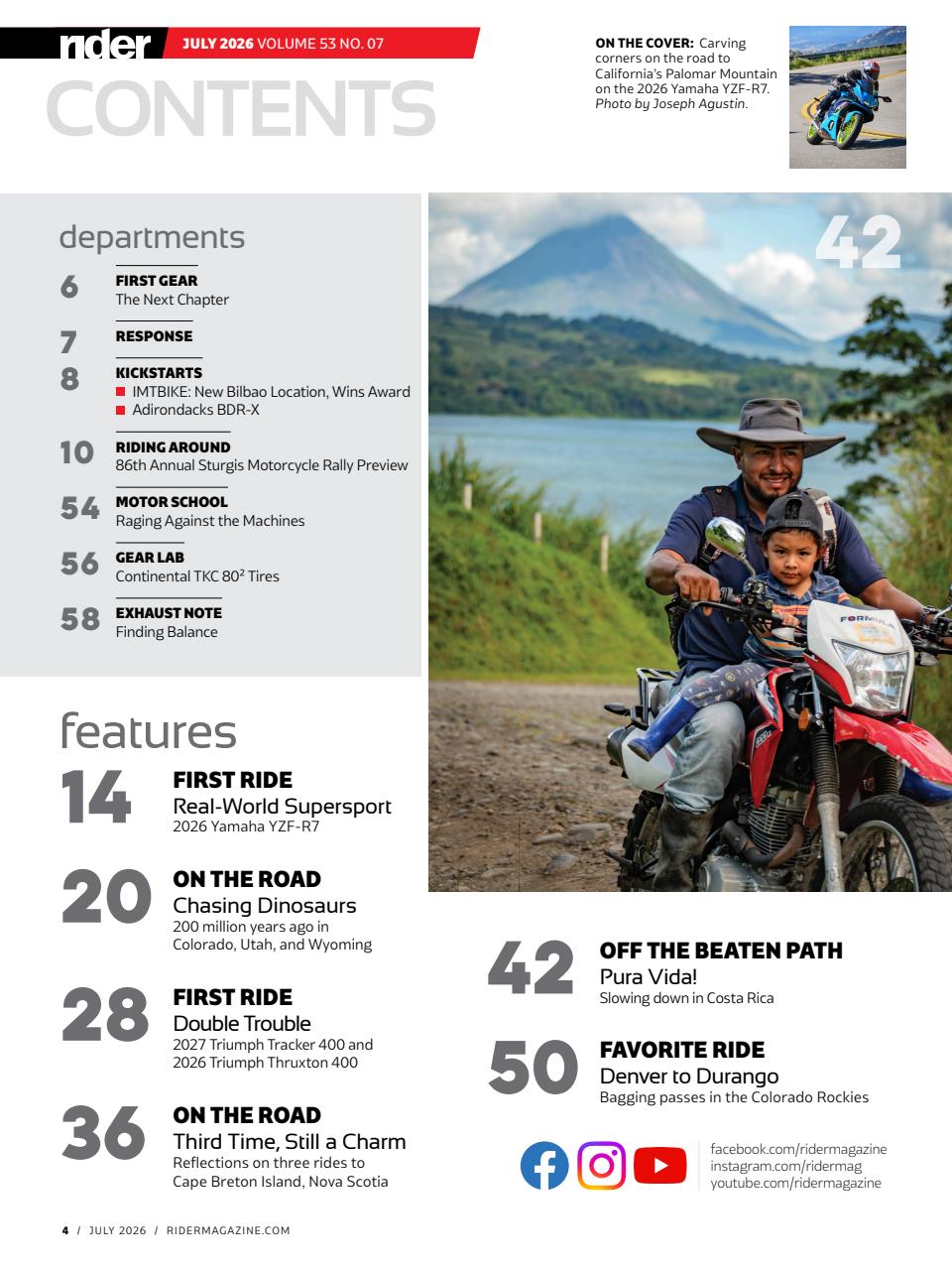 Rider Magazine Preview Pages