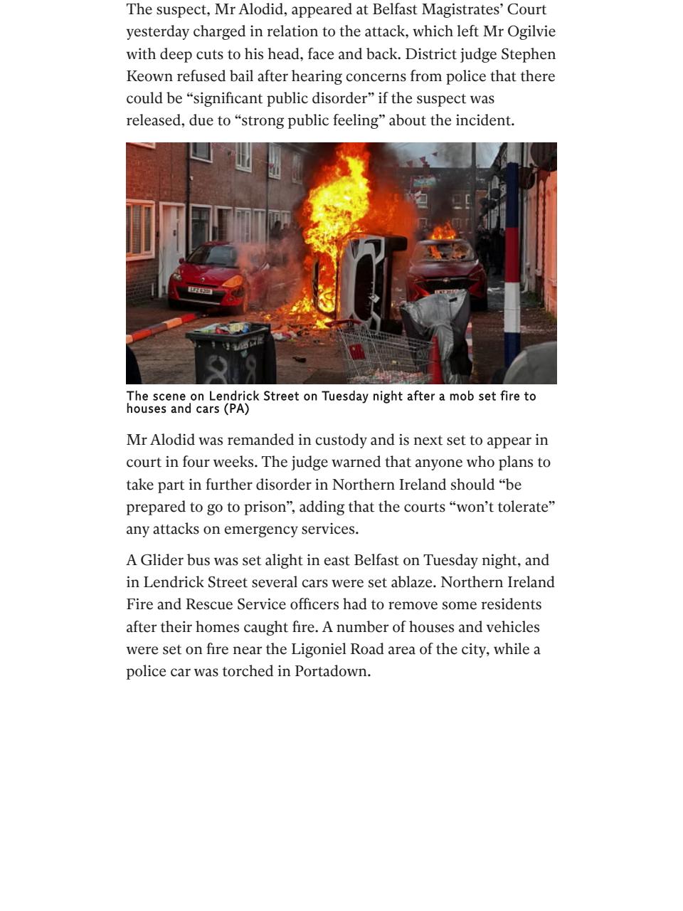 The Independent Daily Edition Newspaper Preview Pages