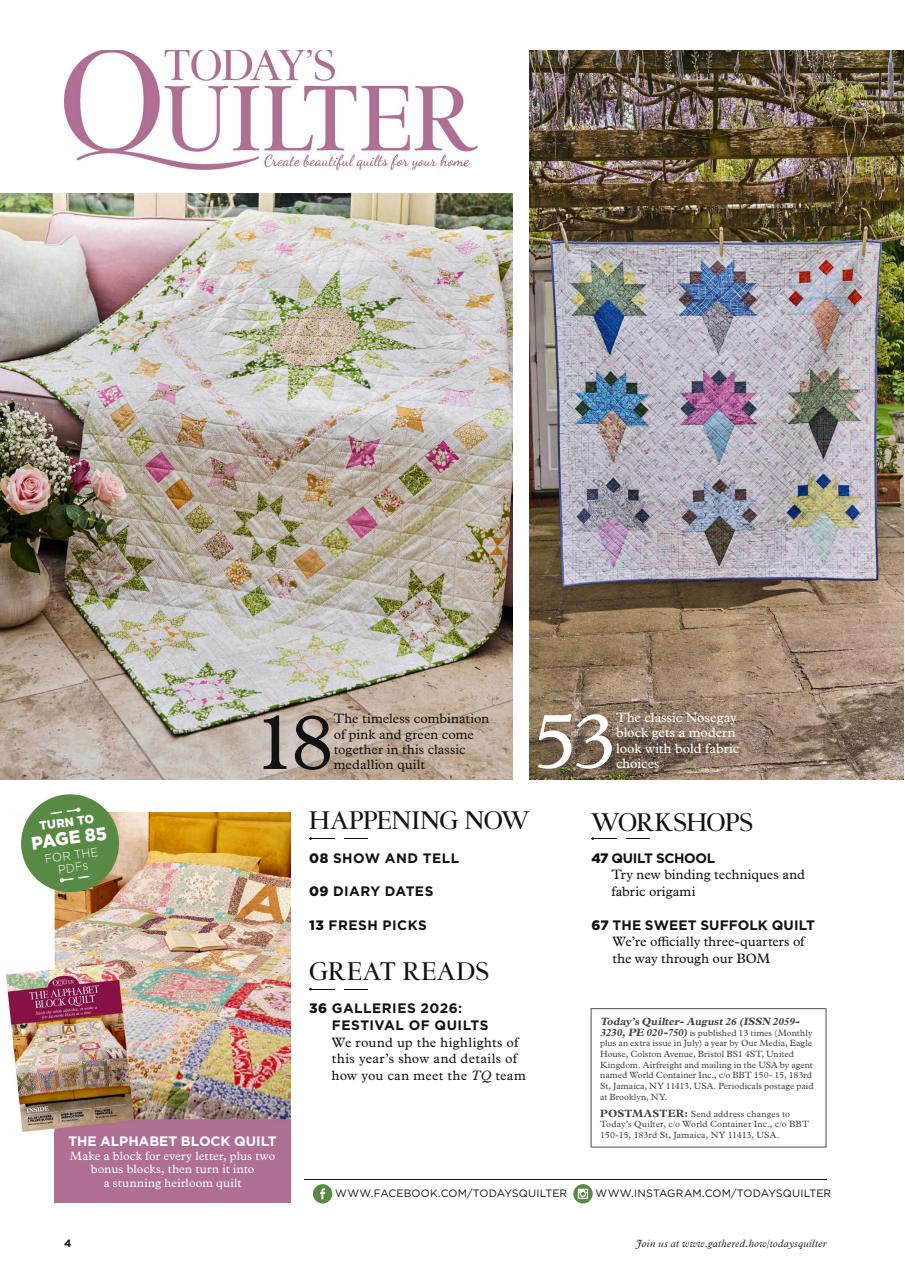 Today’s Quilter Preview Pages