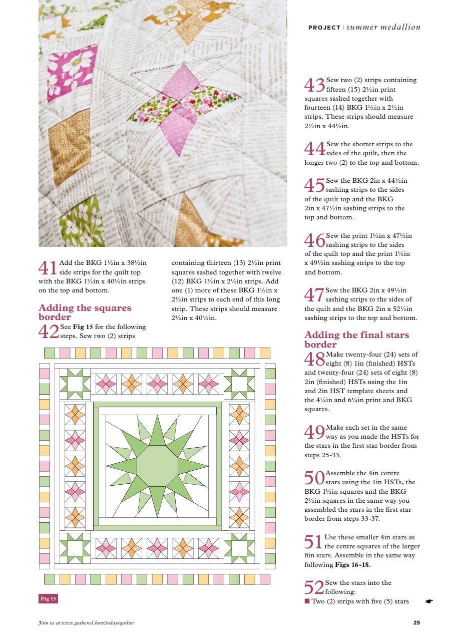 Today’s Quilter Preview Pages
