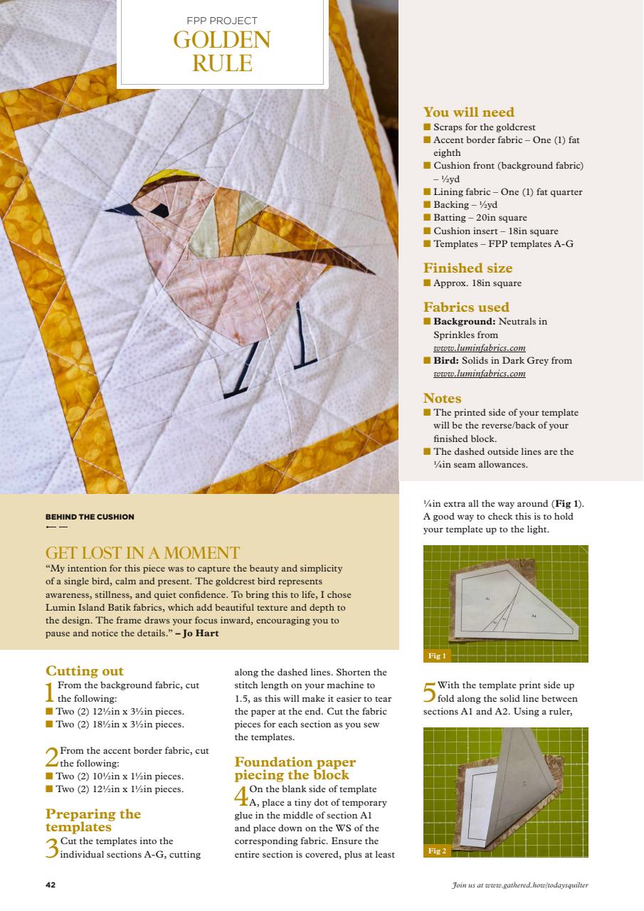 Today’s Quilter Preview Pages