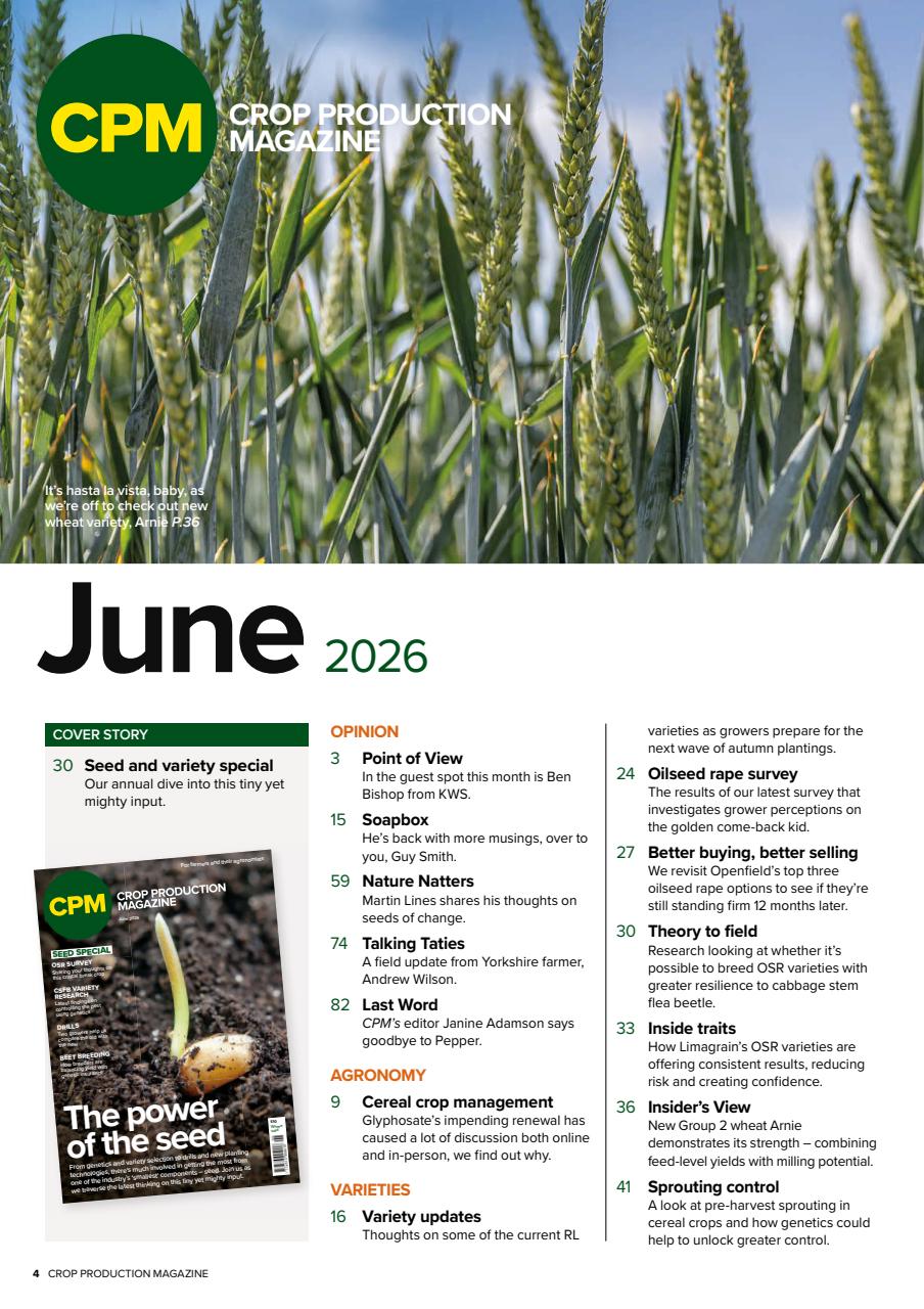 Crop Production Magazine Preview Pages