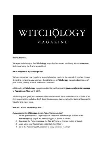 Witchology Magazine issue 