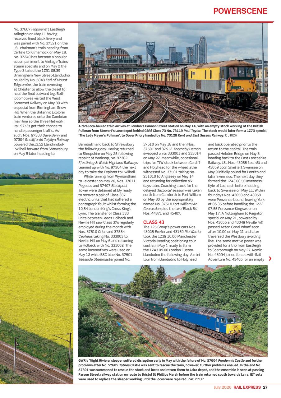 Rail Express Preview Pages