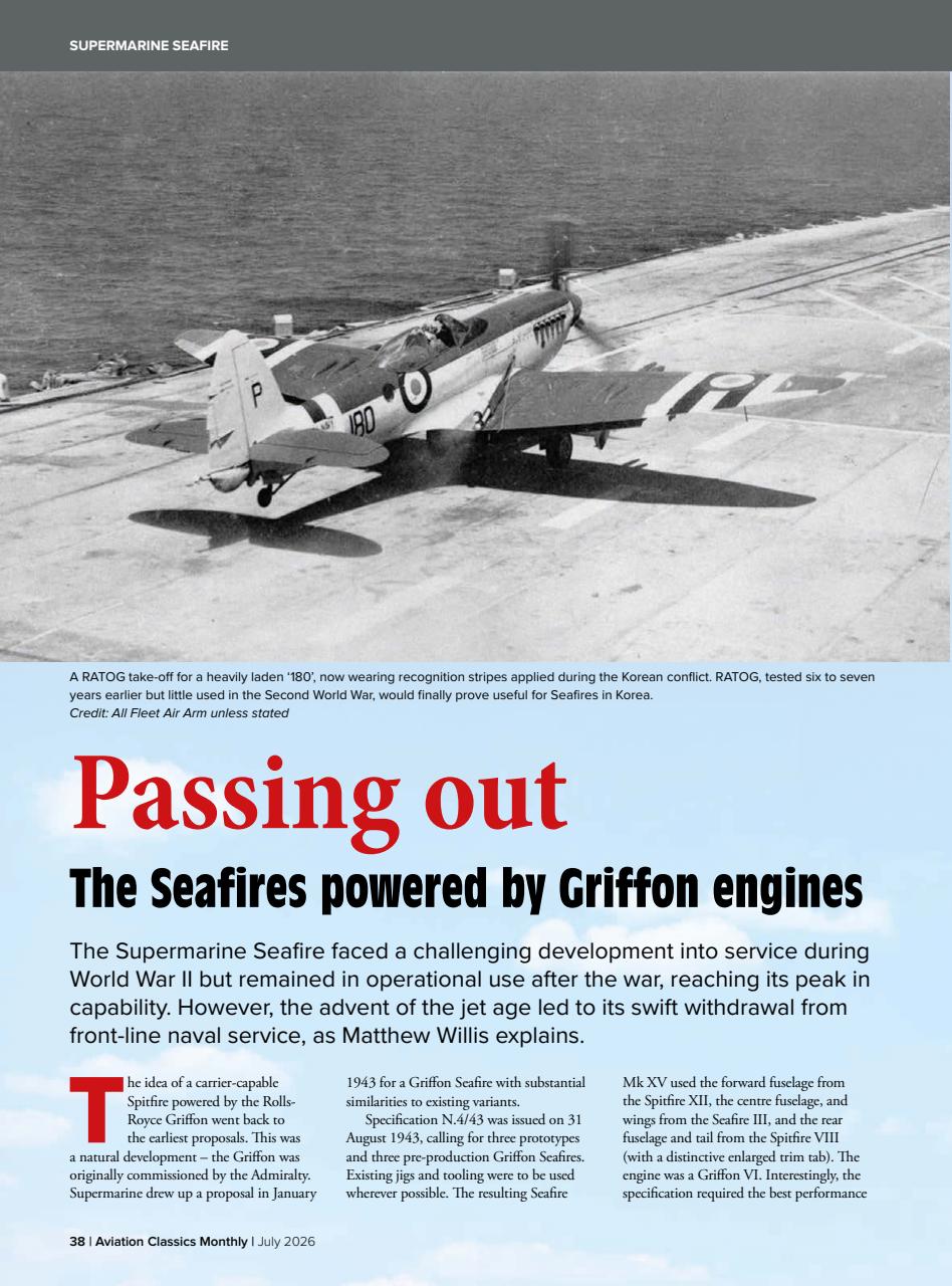 Aviation Classics Monthly Preview Pages
