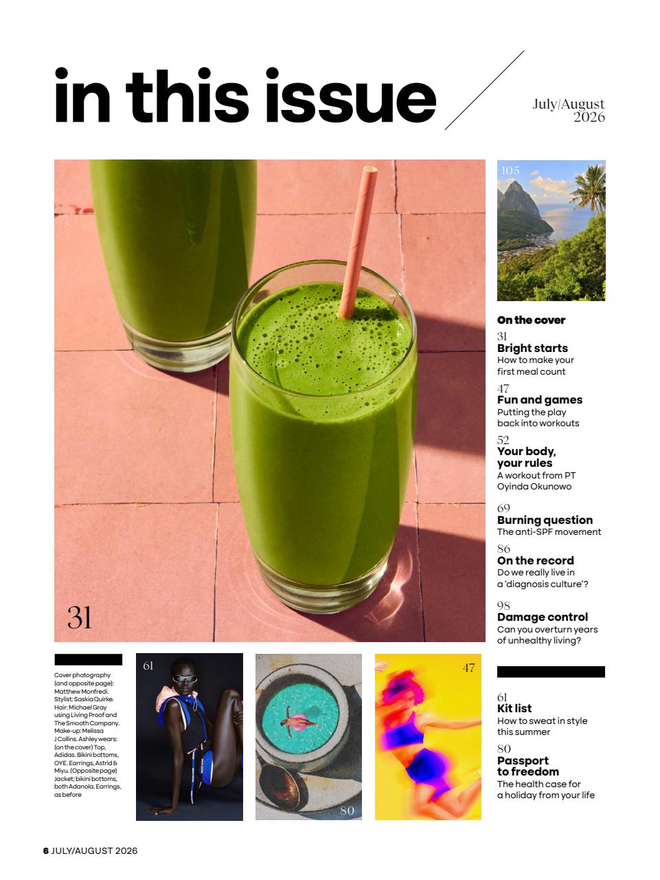 Women's Health Preview Pages