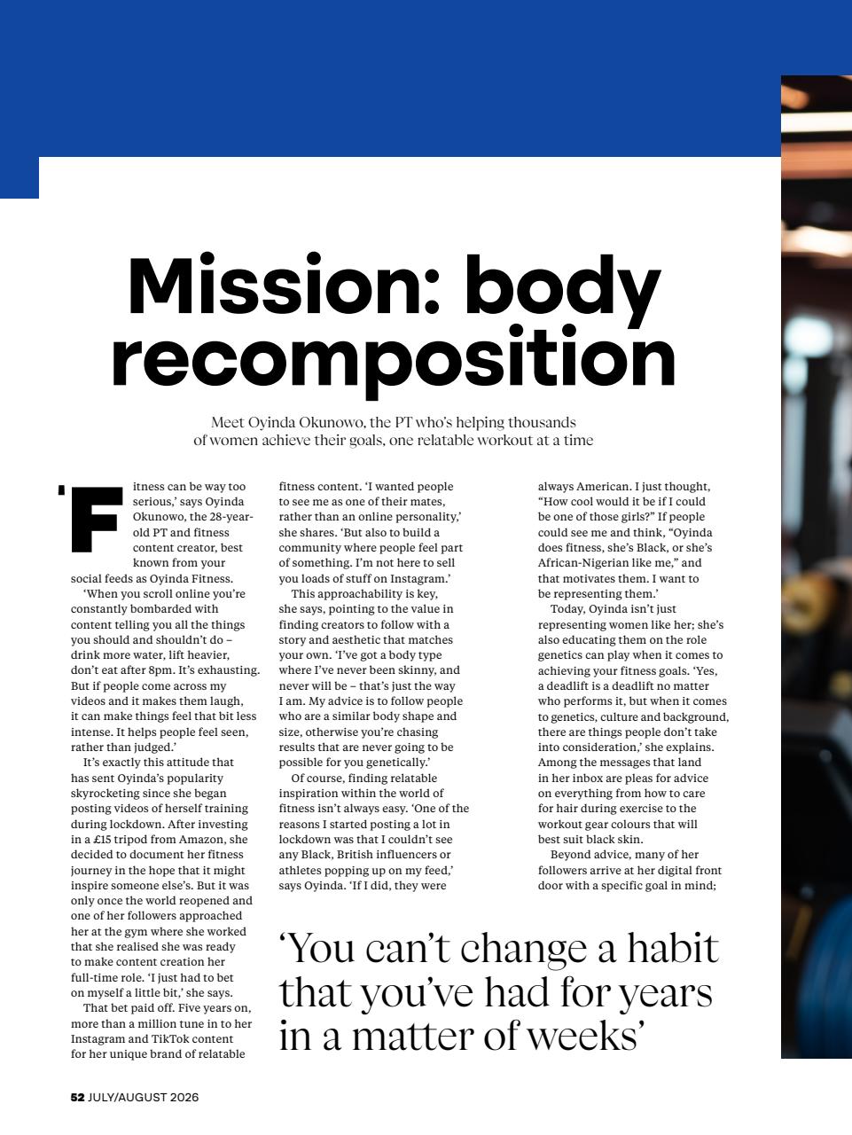 Women's Health Preview Pages