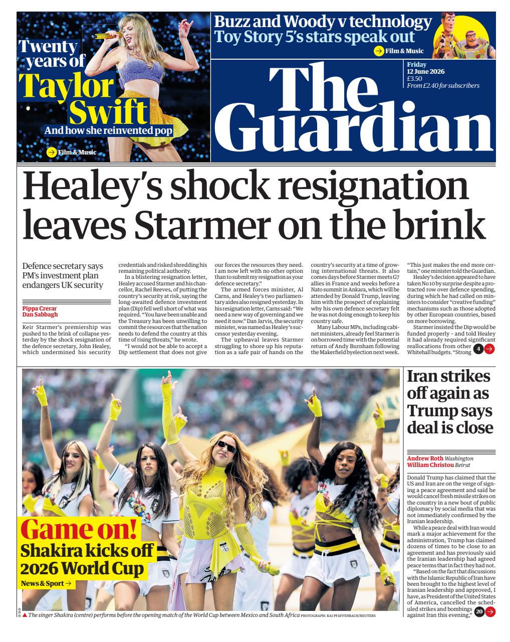 The Guardian Newspaper Preview Pages