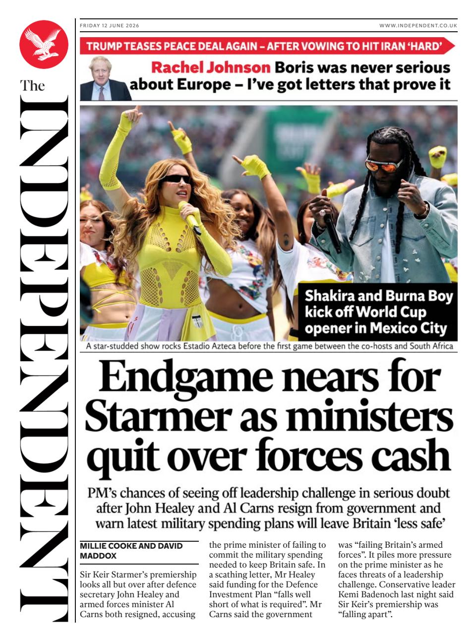 The Independent Daily Edition Newspaper Preview Pages