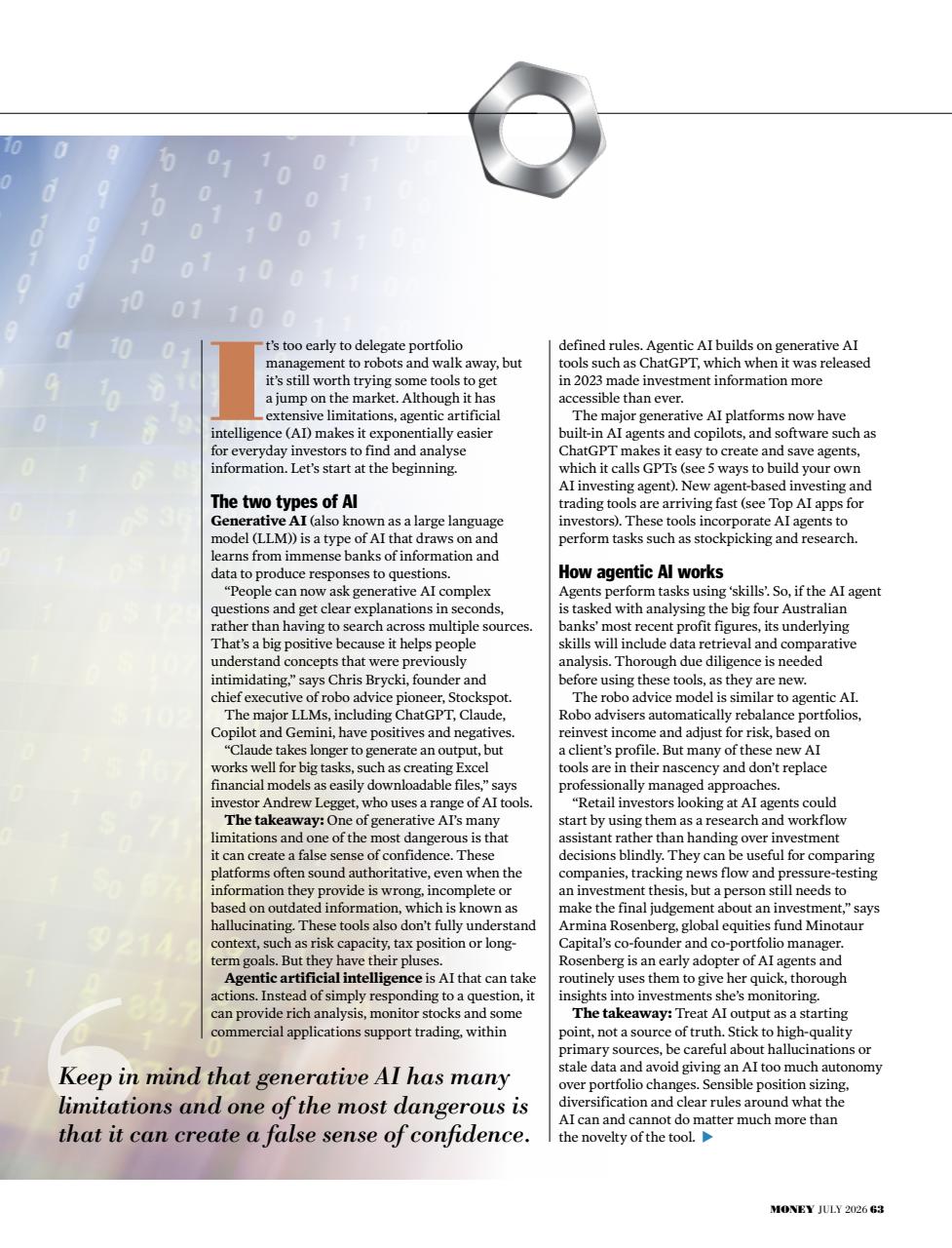 Money Magazine Preview Pages