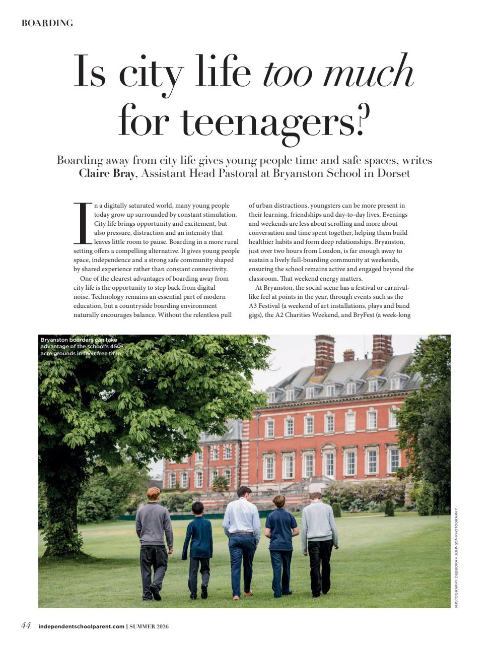 Independent School Parent Preview Pages