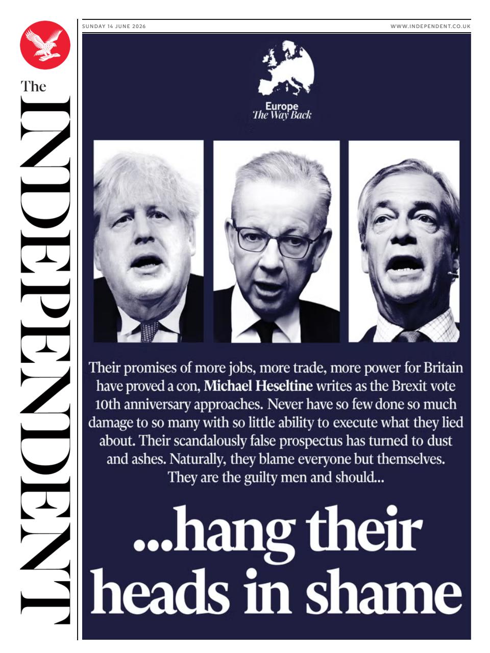 The Independent Daily Edition Newspaper Preview Pages