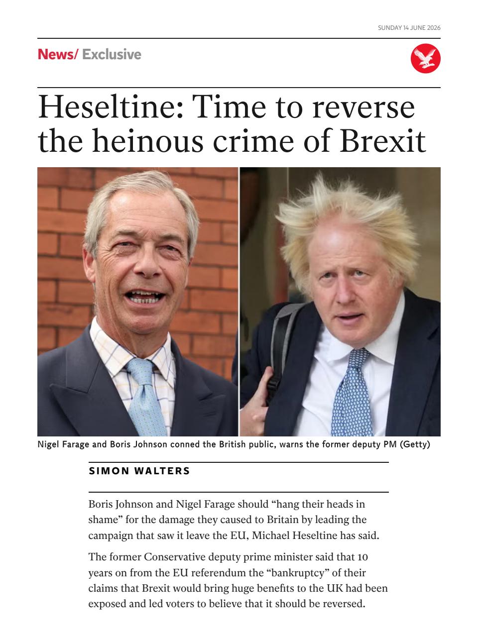 The Independent Daily Edition Newspaper Preview Pages
